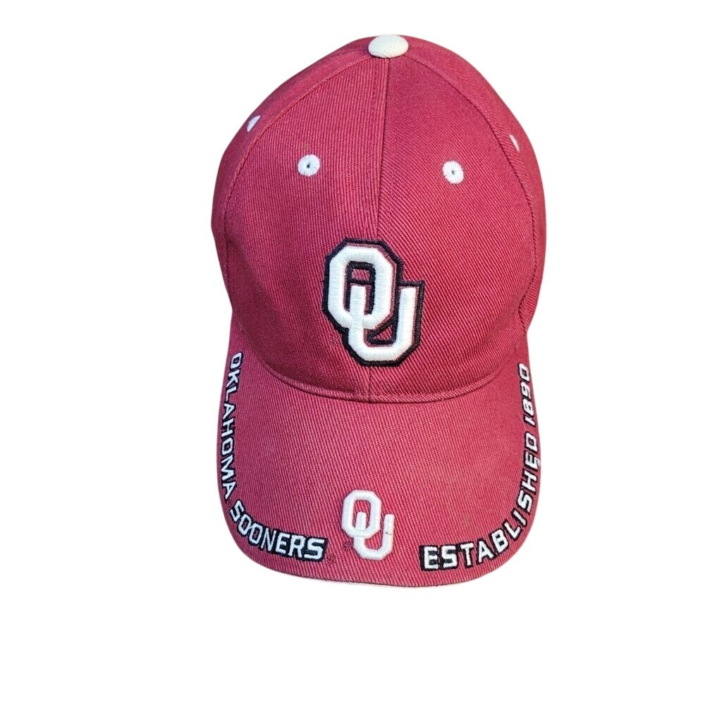 Oklahoma Sooners NCAA Baseball‎ Cap Hat Maroon Embroidered Collegiate